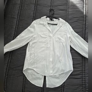 White Womens Long Sleeve Blouse